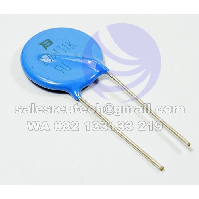 Varistor 20D431K 430Vdc 20mm