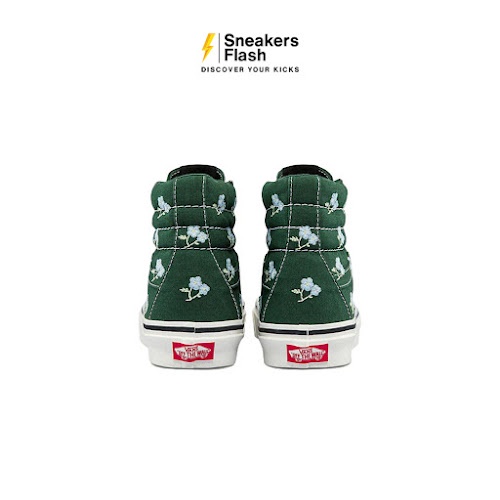 VANS Sk8 Hi 38 Dx Sandy Liang Floral Green Sepatu Sneakers Unisex - VN0A5KRIYRN - Size 37
