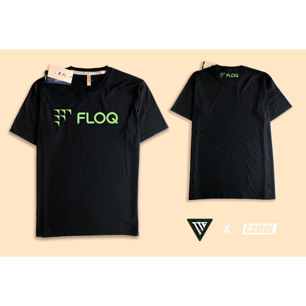 Kaos Tshirt FLOQ Crypto Exchange Logo Timothy Ronald