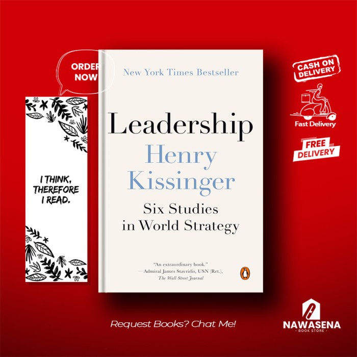 

SALE !!! LEADERSHIP : SIX STUDIES IN WORLD STRATEGY BY HENRY KISSINGER (ENGLISH VERSION) READYY