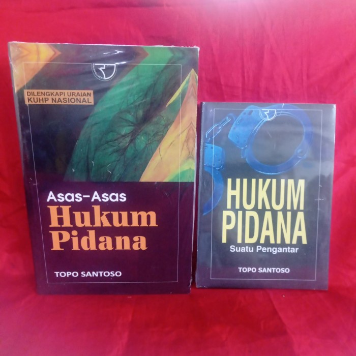 

SALE !!! PAKET BUKU ASAS-ASAS HUKUM PIDANA & HUKUM PIDANA BY. TOPO SANTOSO READYY
