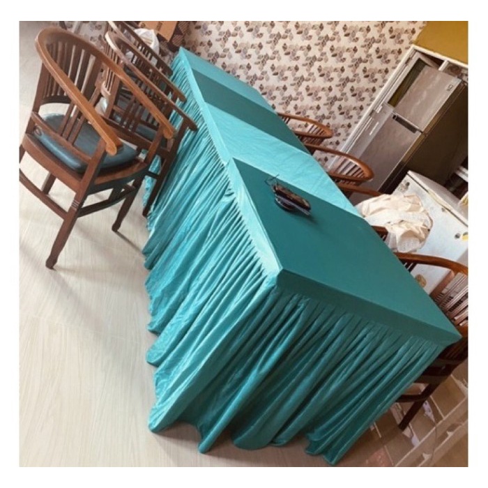 New- Cover Meja Prasmanan Ukuran 122 x 62 x 74 cm (P x L x T)