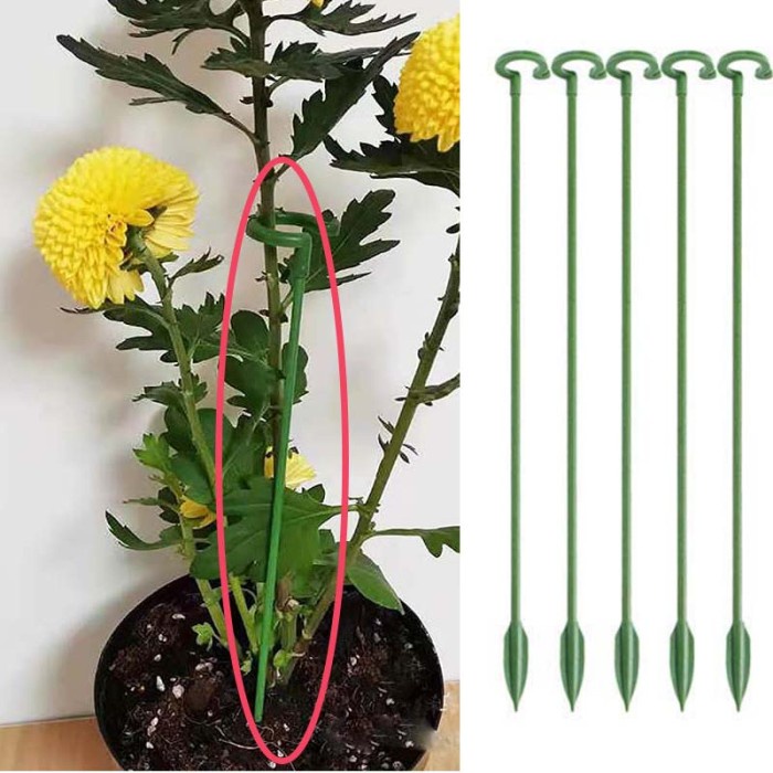New- 10 Pcs Penyangga Anggrek Plant Stake Pvc Penyangga Tanaman Rambat Penyangga Bunga Anggrek