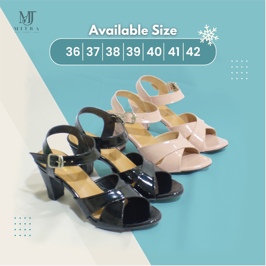 Sepatu Heels Wanita Pesta Hak 7cm Big Size -JaminanMutu