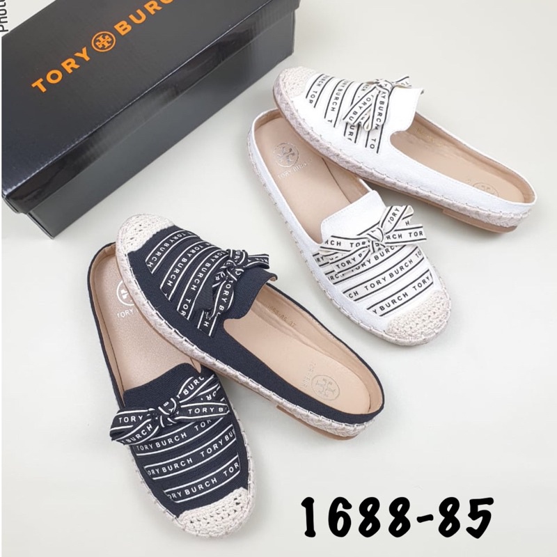TERMURAH Sepatu TORY BURCH YC-1688-85 / TB 1688 Slip On Mules / Mile Flatshoes Women / Sepatu kerja