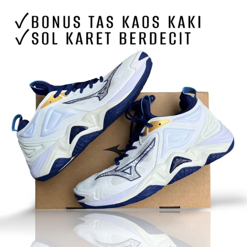 sepatu mizuno momentum 3 low grade ori - sepatu voli mizuno wave momentum - sepatu olahraga