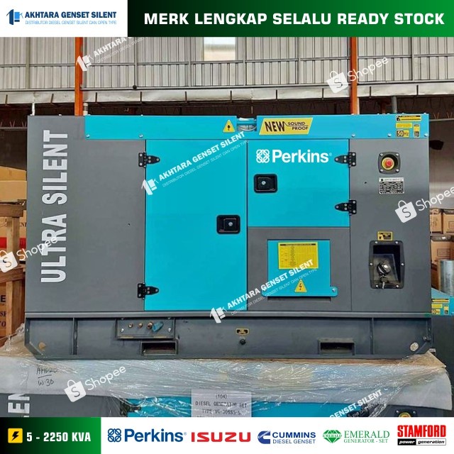 Genset Diesel PERKINS 350 Kva - Jual Genset Silent
