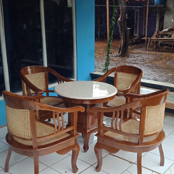 PREMIUM kursi tamu Betawi lenong rotan jati.kursi tamu jadul jati Clasik.kursi jadul