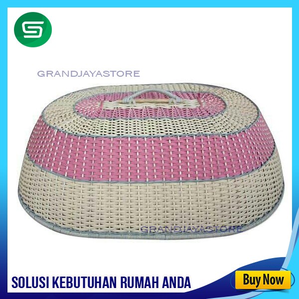 PREMIUM Tudung Saji Rotan Sintetis Tudung Saji Sintetis Tudung Saji Oval