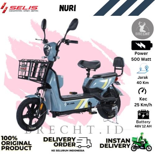 Best seller Sepeda listrik Selis Nuri E Bike Selis 500 Watt Terlaris
