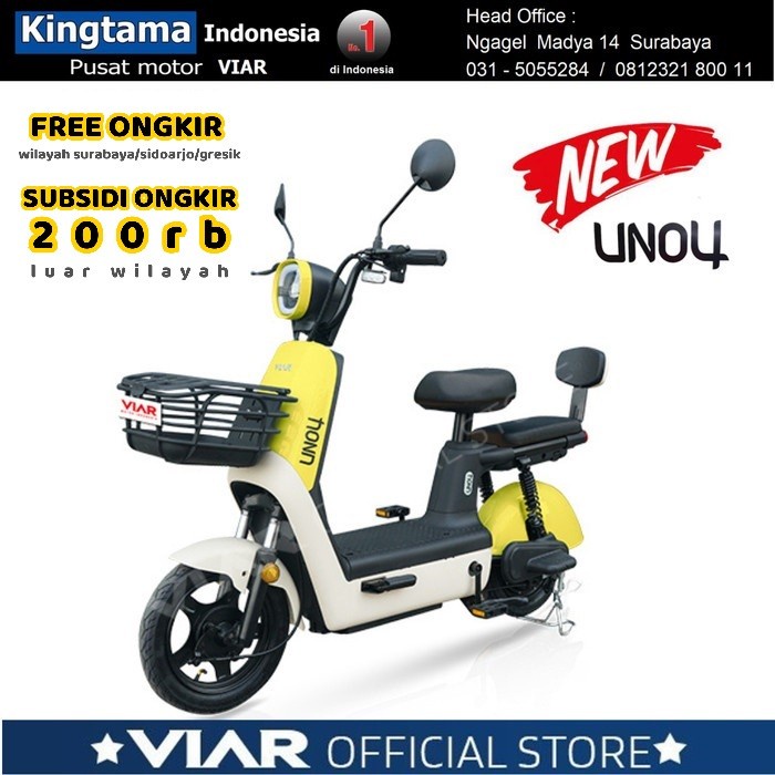 Best seller Sepeda Listrik VIAR UNO3 - PROMO - ORIGINAL Terlaris