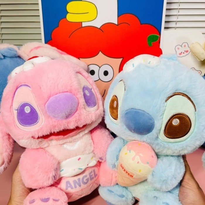 Boneka Stitch Original MINISO-Disney Lilo Stitch Collection Plush Toy