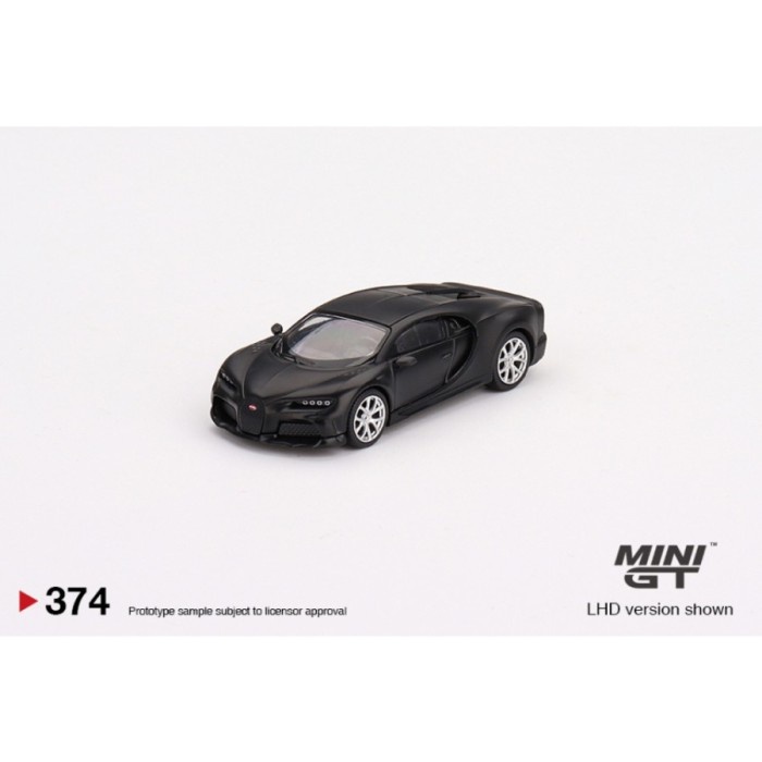 MINIGT 374 BUGATTI CHIRON SUPER SPORT 300+ MATTE BLACK DIECAST MGT