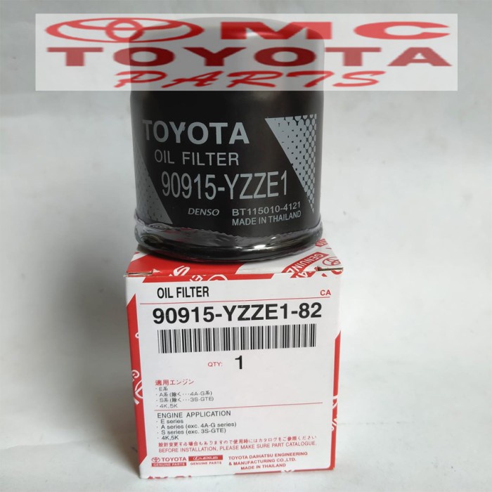 Filter Saringan Oli Vios Soluna Yaris Ist Corolla Rav4 90915-Yzze1-82 Kode 022