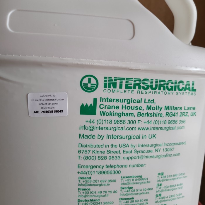 

SODALIME 5LITER / SODA LIME 5L / INTERSORB PLUS 5KG INTERSURGICAL