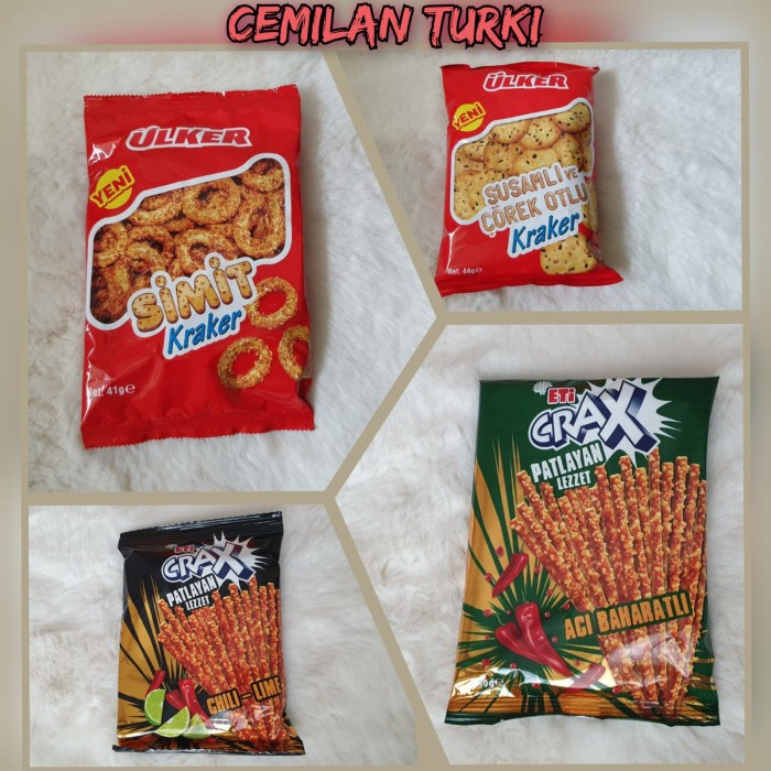 

Cemilan Turki ETI CRAX Cracker Turki