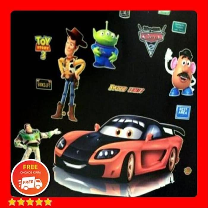 JTTOP" CH9928 CARS MIX TOY STORY GLOW 60X90 WALSTIKER WALLSTICKER