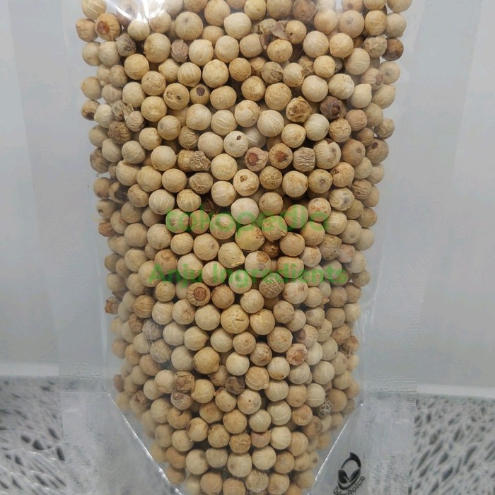 

Sale Terbatas Lada Putih Utuh 500Gr /Merica Biji /White Pepper Whole / Merica Putih Aman