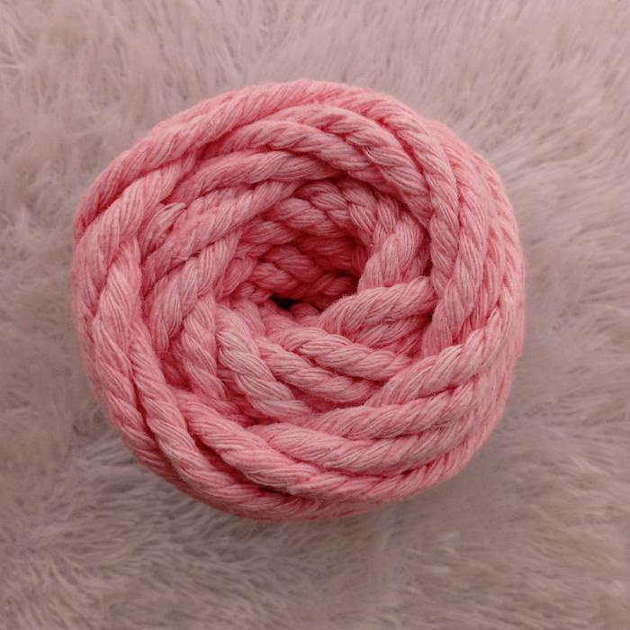 TALI BENANG KATUN MACRAME MURAH WARNA PASTEL BERAT 100 GRAM UKURAN 4 MM