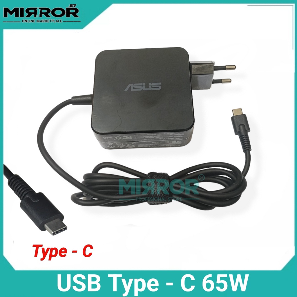 Adapter Laptop Asus Chromebook C223 C223N C223NA C423NA C423N C423 Charger Asus 65W USB Type C