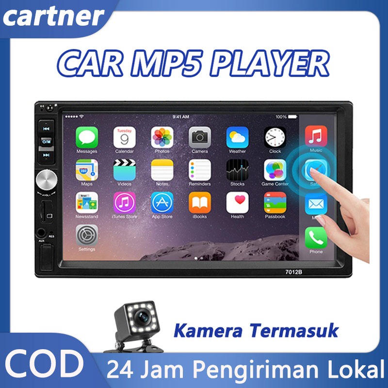 Kamera Termasuk 2 Din Radio Mobil 7 Inch Head Unit Bluetooth Audio TV Mobil Touch Screen Android Car