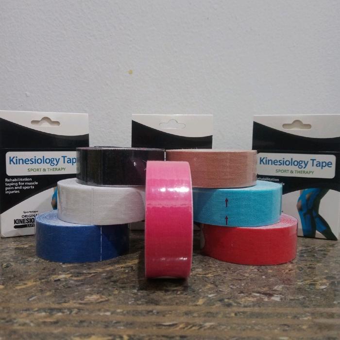 Kinesiology Tape Tapping Tepping Ukuran 2.5 Cm X 5 M Original Olahraga