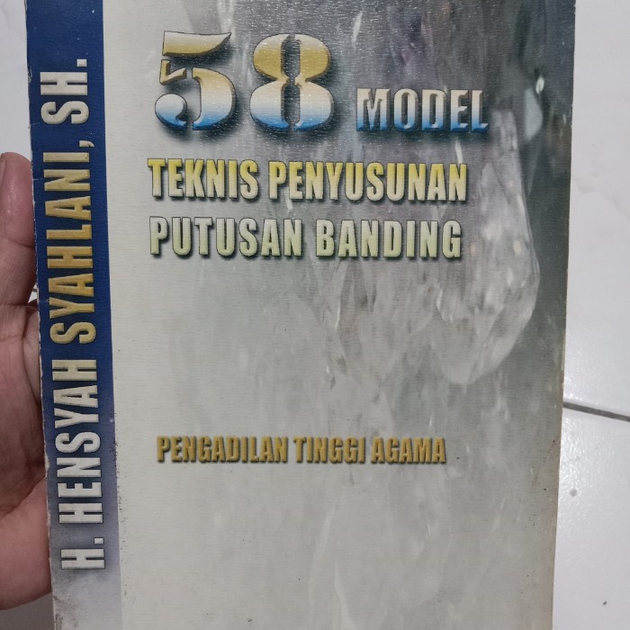

SALE !!! BUKU 58 MODEL TEKNIS PENYUSUNAN PUTUSAN BANDING PENGADILAN TINGGI READYY