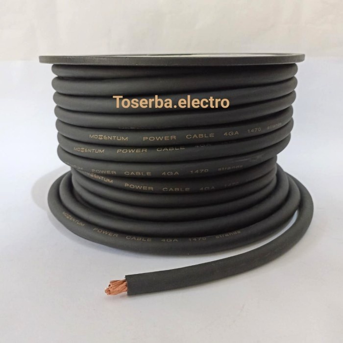 Terhemat Kabel 4 Awg Momentum 4Awg Setrum Power Aki Ground Audio Mobil