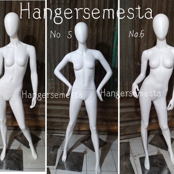 BISA E-FAKTUR PREMIUM  MANEKIN FULLBODY FIBERGLASS PUTIH DAN EMAS (GOLD)
