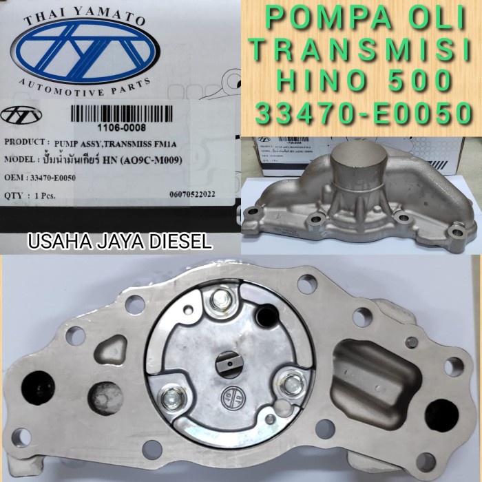 Oil Pump Assy / Pompa Oli Transmisi Hino 500 M009 33470-E0050