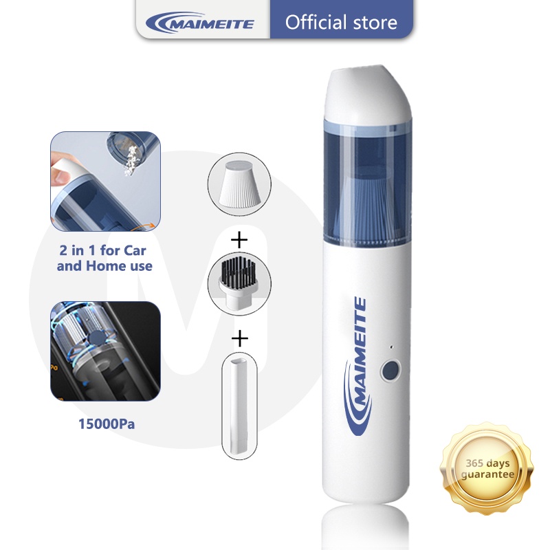 MAIMEITE Vacum Cleaner Penyedot Debu Portable Mobil Kuat Penghisap Debu USB Charging