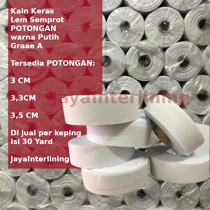 kain keras Manset Ban Pinggang Klep dengan lem jenis semprot potongan