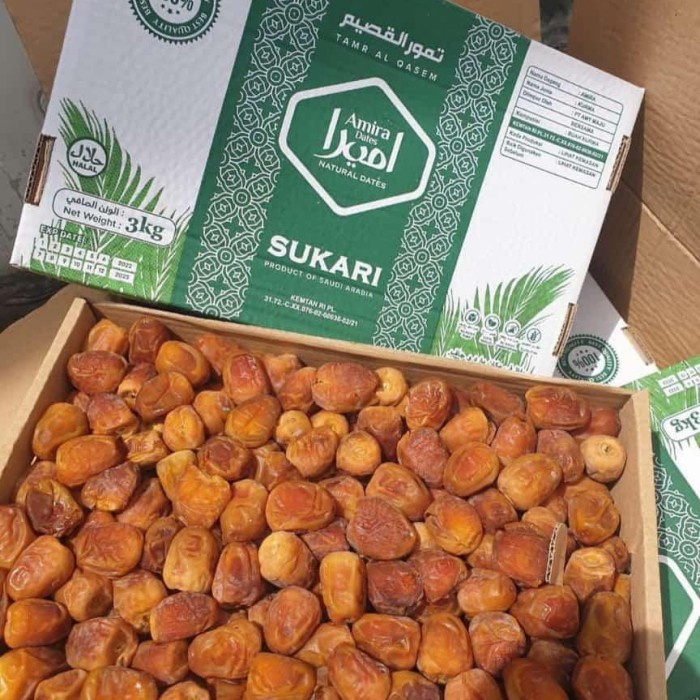 

Kurma Sukari Amira 3 Kg Premium Al Qassim Kurma Sukkari Sukkary