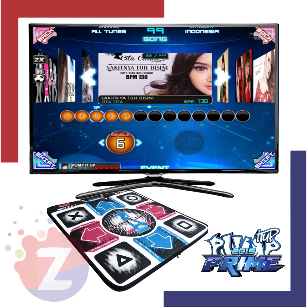 Dance Mat Untuk Game Pump It Up PC + Full Lagu Korea/ Indo/ Barat/ Anime Bisa Windows 11 -new