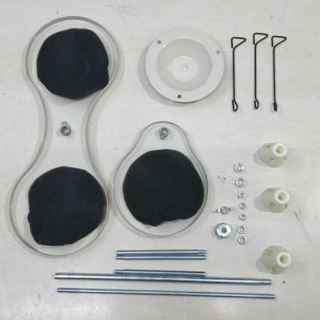 JAYAmart- Tiang Benang Obras 3 Cones - 3 Busa / Penaruh Benang Mesin jahit Obras