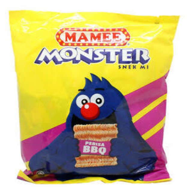 

A Mamee Monster / Snack Noodles / Snack Ringan/ Bbq/ Ayam
