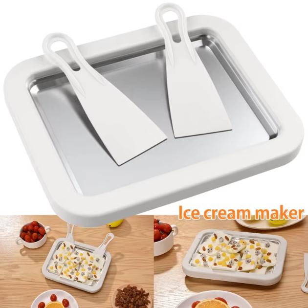Ice Cream Roll Maker Pembuat Es Krim Gulung Mesin