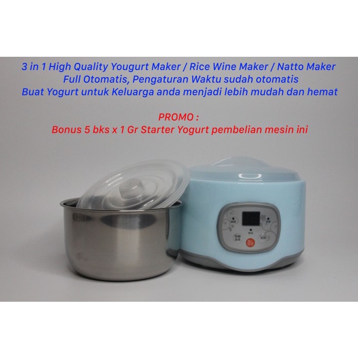 Premium High Quality Mesin Yogurt Maker Rice wine Natto Full Otomatis