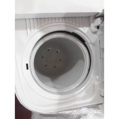 terbaru- Mesin Cuci 2 Tabung AQUA Sanyo AQW 781 XT 7.5 KG Cuci Dan pengering Hijab Series