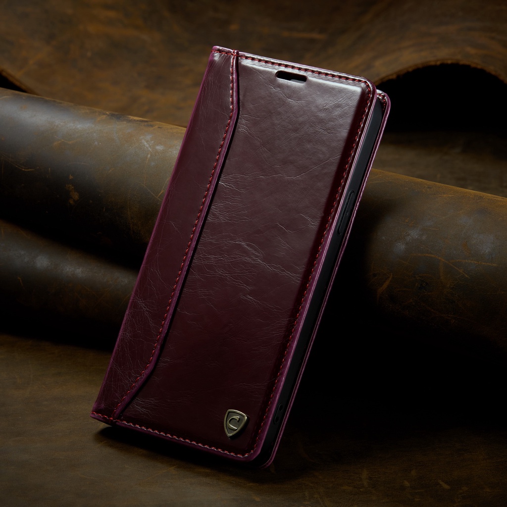TerLengkapDong- OPPO RENO 7Z/ RENO 7 4G RENO 7 5G C002 CASEON FLIP LEATHER CASE HORSE SERIES KULIT
