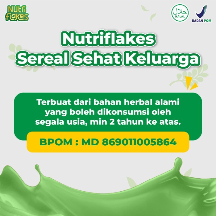 

(TopSeller) NUTRIFLAKES Sereal Umbi Garut Solusi Asam Lambung 1 Box