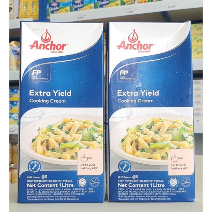 

(TopSeller) Anchor Extra Yield 1 Liter / Cooking Cream Anchor 1 Liter