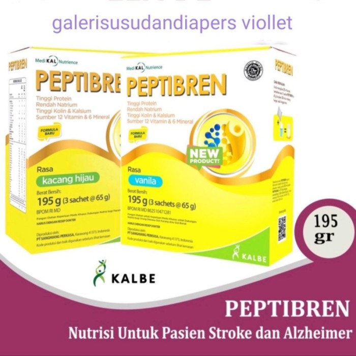 

(TopSeller) Peptibren Vanilla/Kacang Hijau 195gr