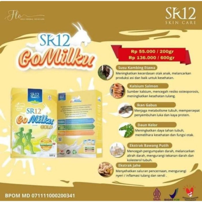 

(TopSeller) GO MILKU SR12 / susu kambing etawa