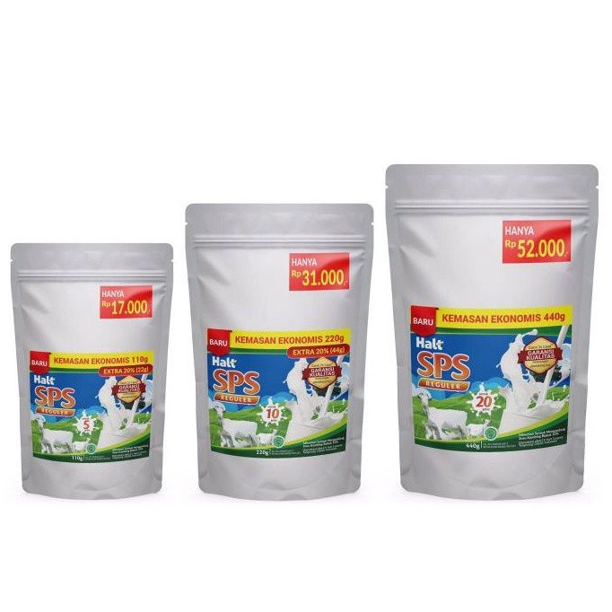 

(TopSeller) SUSU KAMBING BUBUK HALT SPS KEMASAN POUCH 110g 220g 440g / susu kambing SPS / susu sps