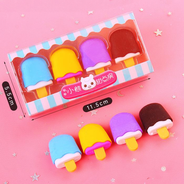 

Mss (Cod) Penghapus 4 Pcs Lucu Bentuk Es Krim Lolipop Donat Karakter Penghapus Lucu Anak Sekolah