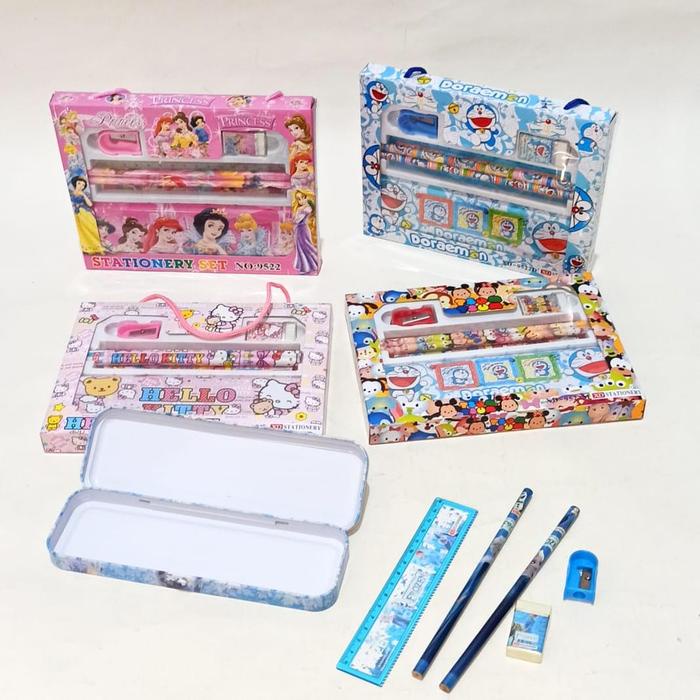 

Bos Set Alat Tulis Fancy Set/Stationery Set/Kado Anak/Hampers/Paket Pensil