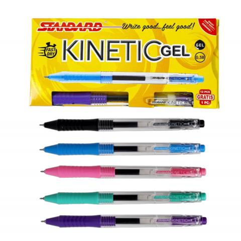 

Bolpen Gel Kinetic Standard Black Ecer
