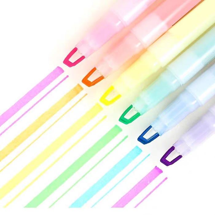 

Cod - 4Pcs - Stabilo Joyko Berwarna 2 Sisi Penanda Jurnal / Highlighter Paster / Penanda Mewarnai