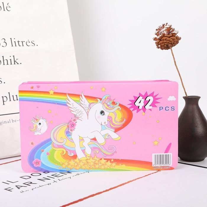 

Crayon Mewarnai 42Pcs / Crayon Lukis Anak 42Pcs / Set Pensil Warna Anak